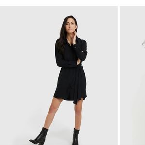 Quince Black Long Sleeve Dress